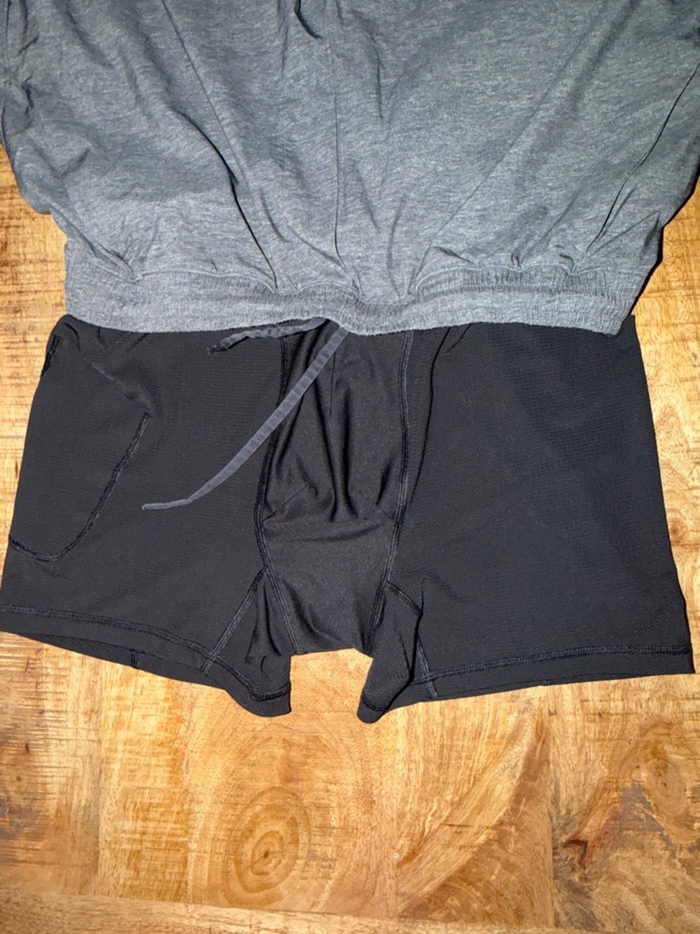 lululemon athletica Black Shorts with Gray Waistband - Picture 4 of 4